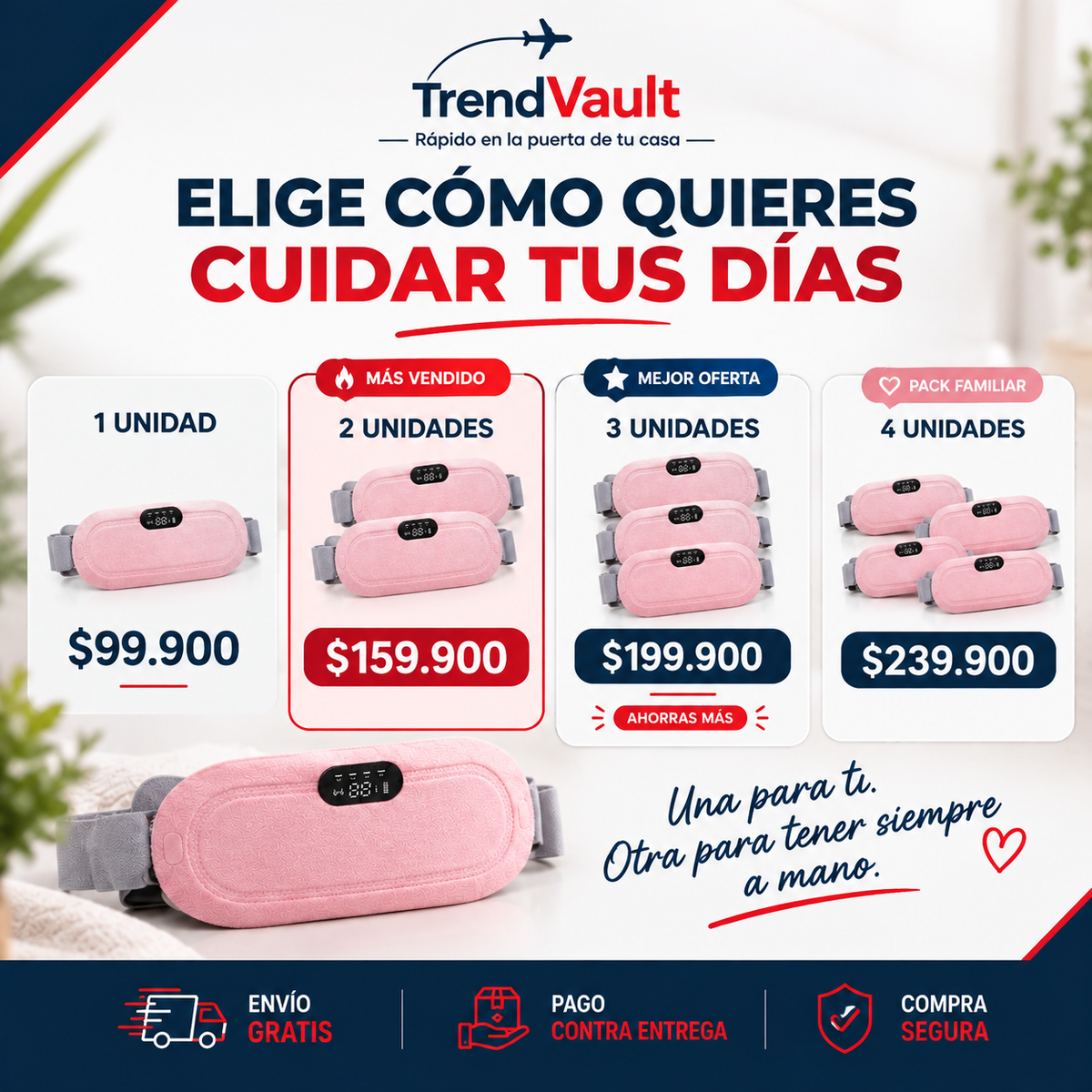TermoBelt Cinturón Térmico Masajeador