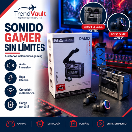 AUDÍFONOS INALÁMBRICOS M25