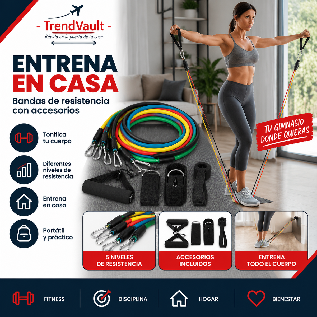 Bandas De Ejercicio Tubulares