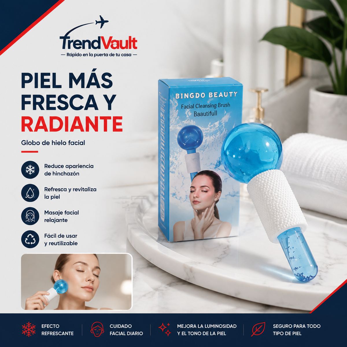 Globo de hielo facial pequeño