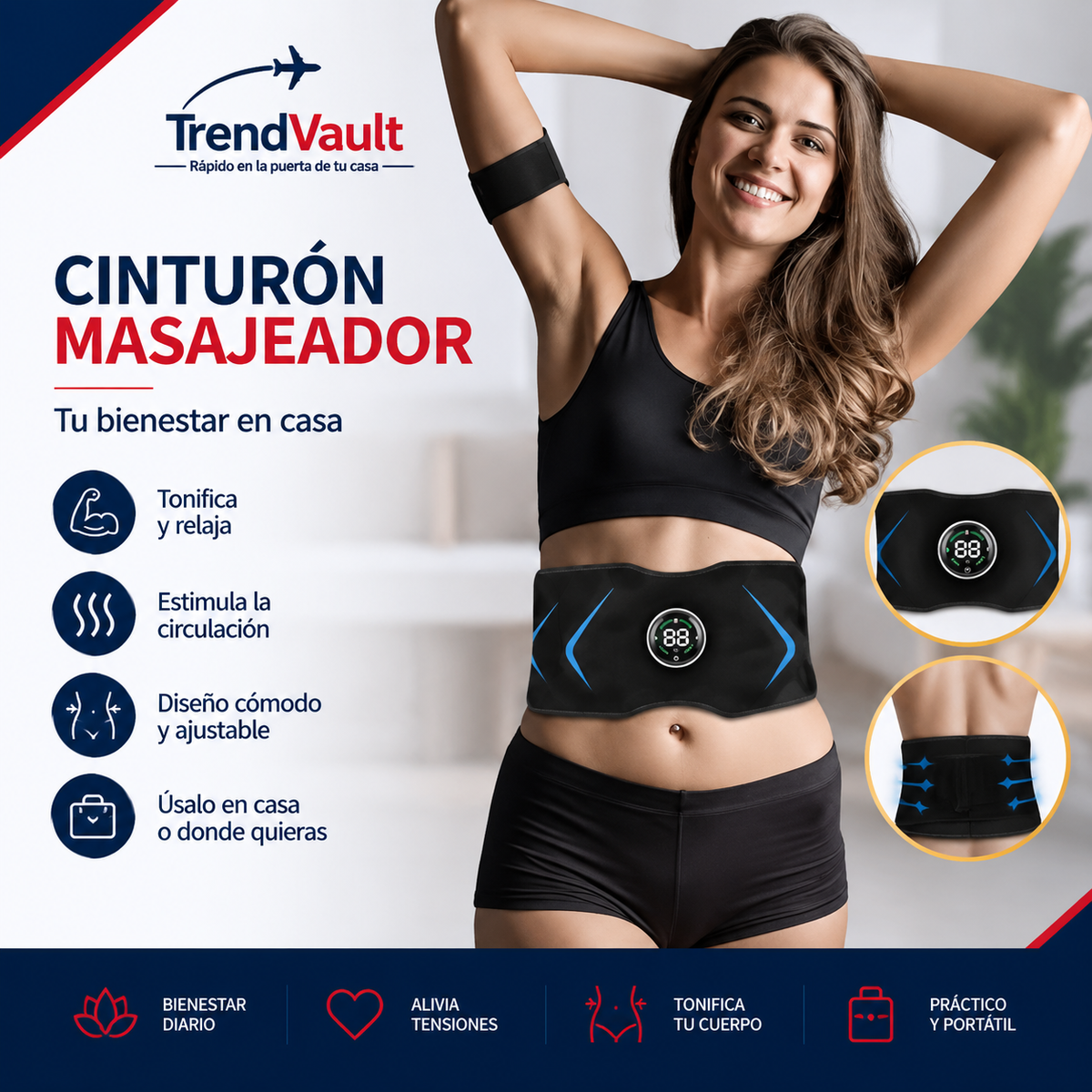 Cinturón Masajeador