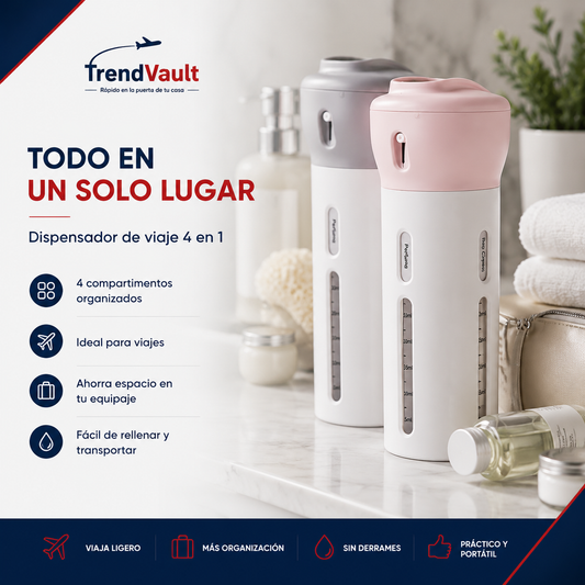 Dispensador Viajero 4 en 1