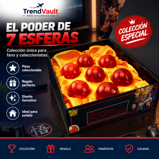 BOLAS/ESFERAS DEL DRAGON 7 PIEZAS