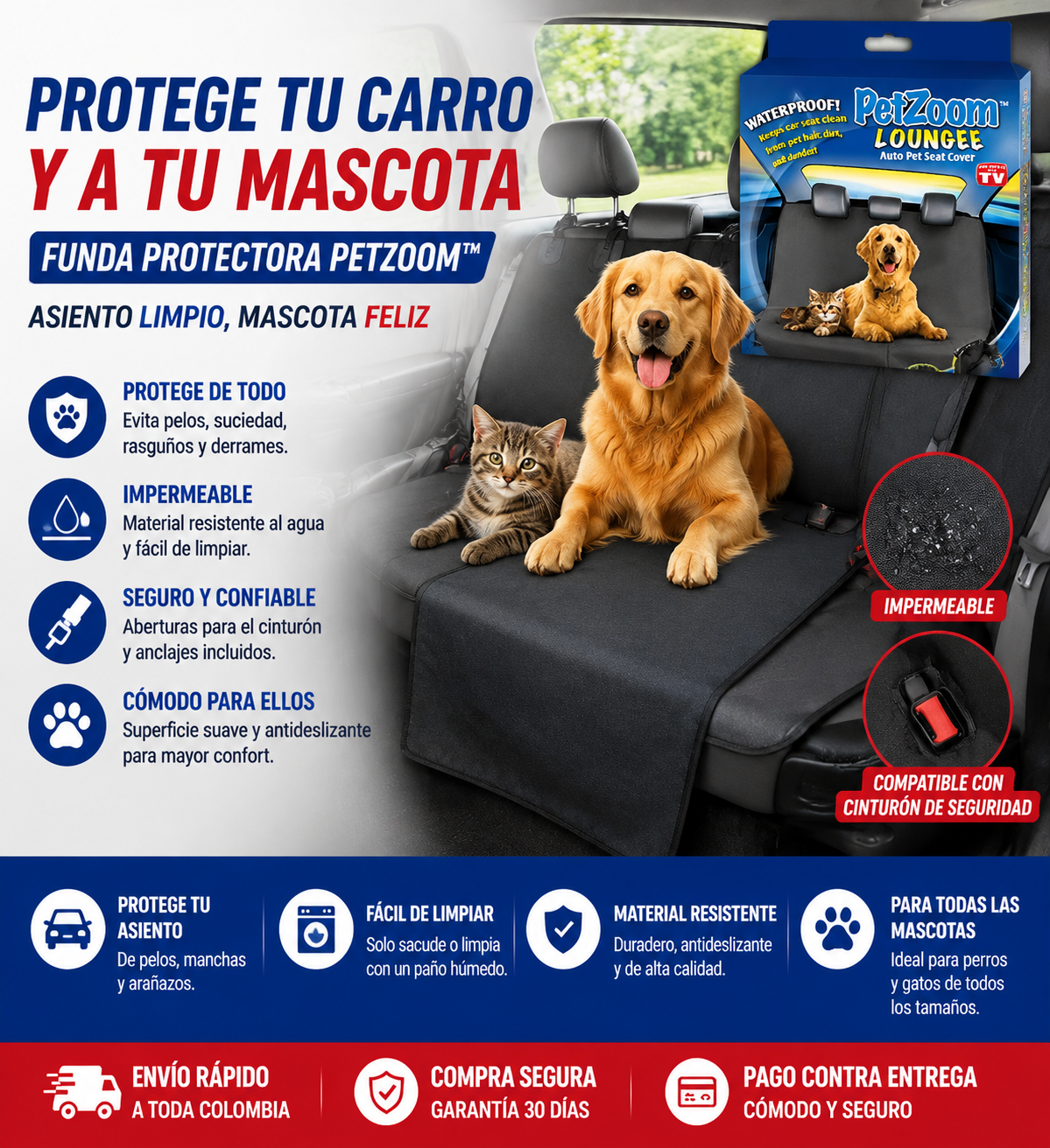 Forro protector de silla Para mascotas