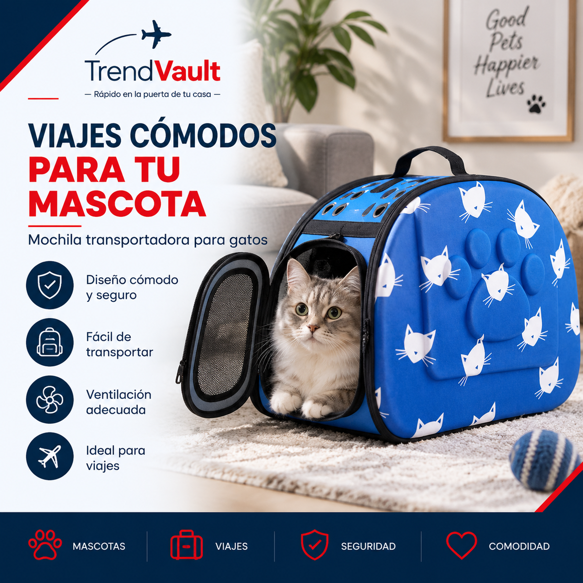 Cargador Para Mascotas Plegable EVA