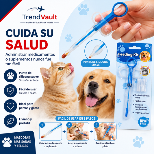 Jeringa Dispensadora Pastillas Mascotas