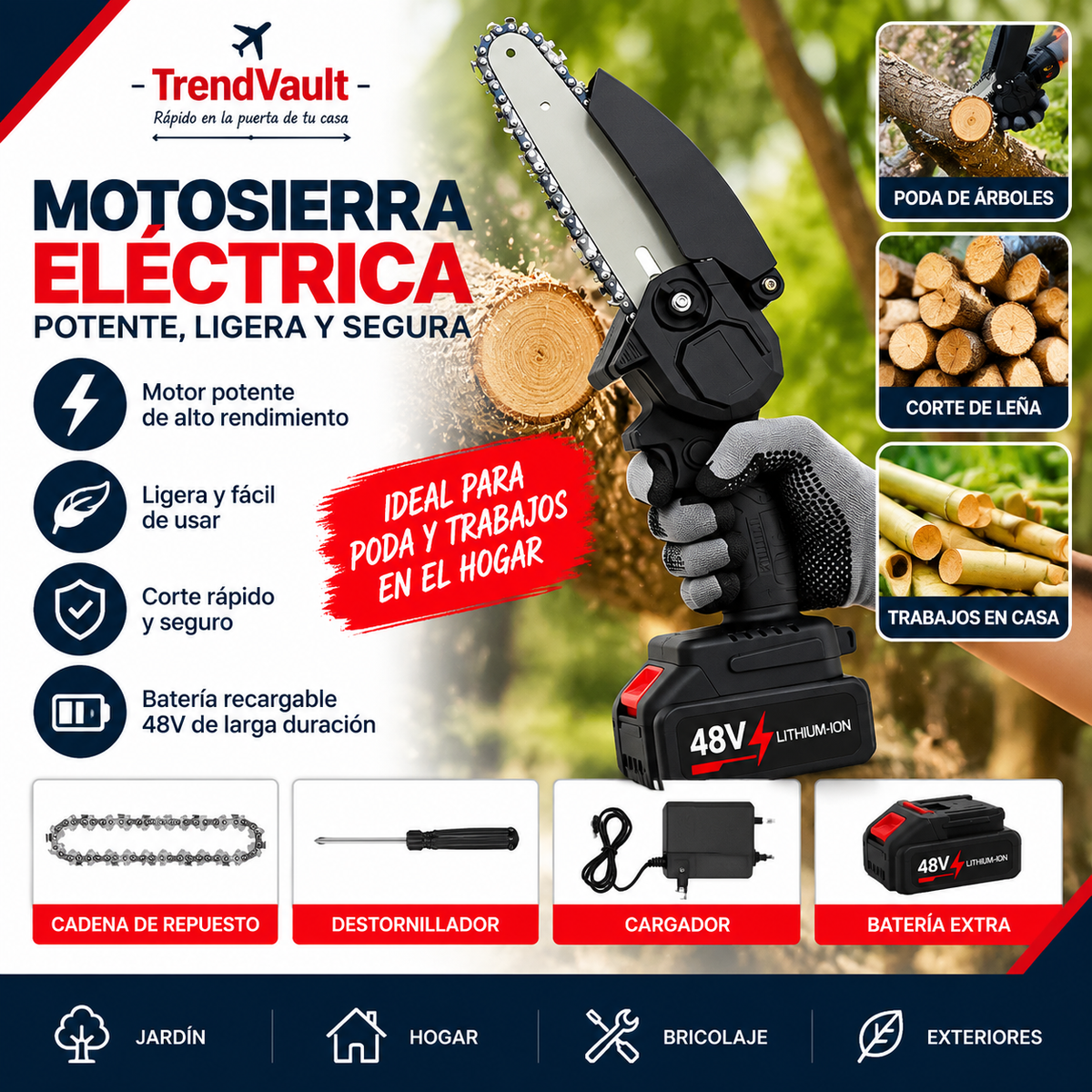 Mini Motosierra Electrica