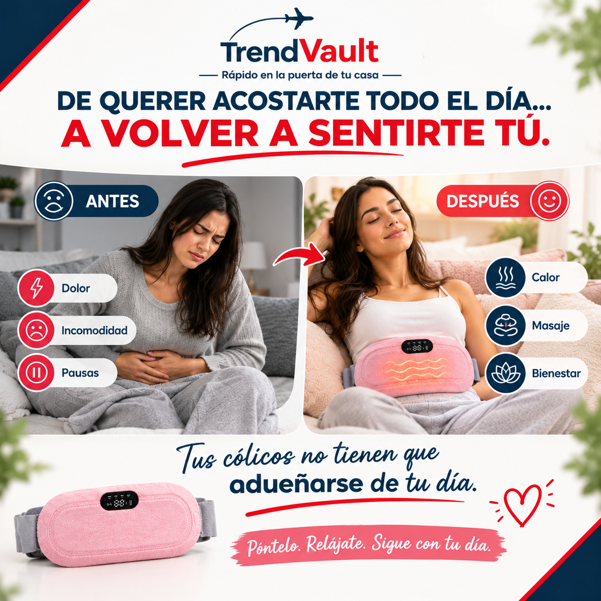 TermoBelt Cinturón Térmico Masajeador