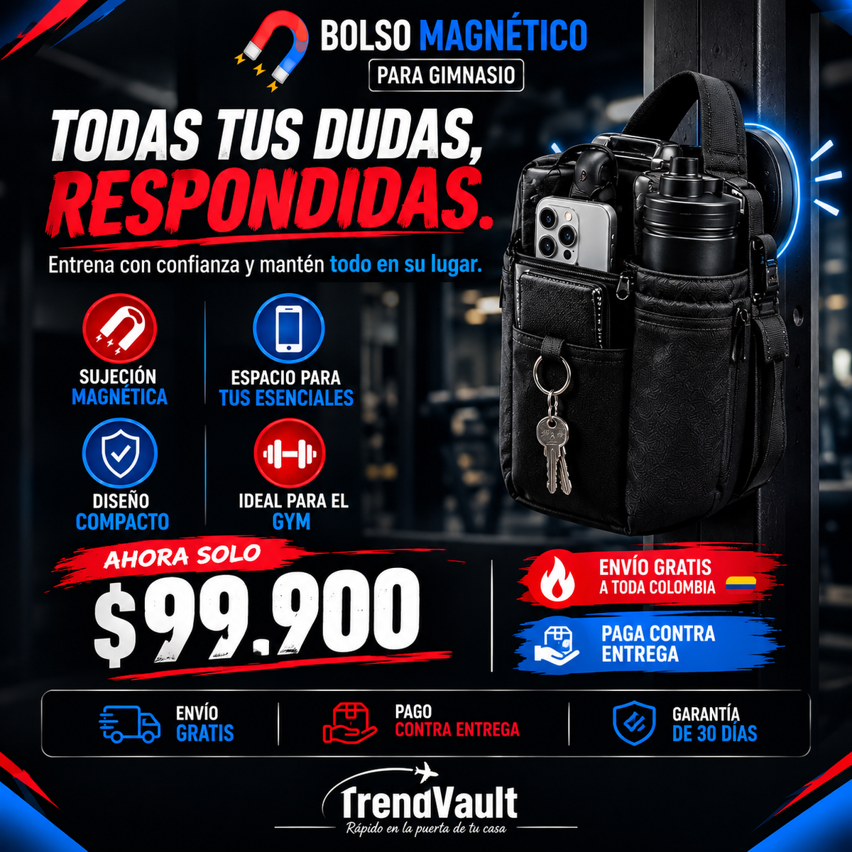 Bolso magnetico MagnaPack