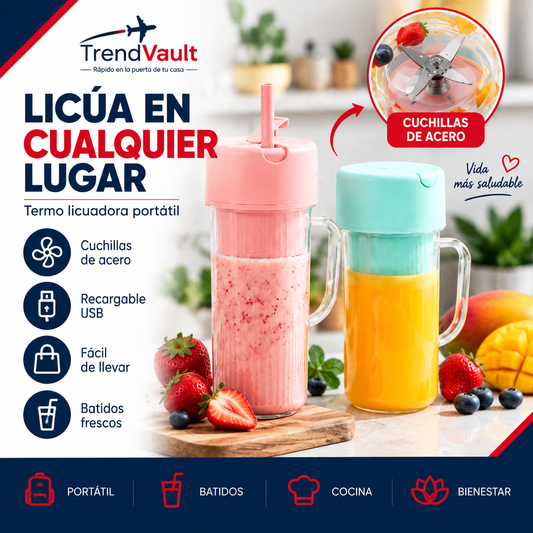 TERMO DE JUGO PORTATIL LICUADORA