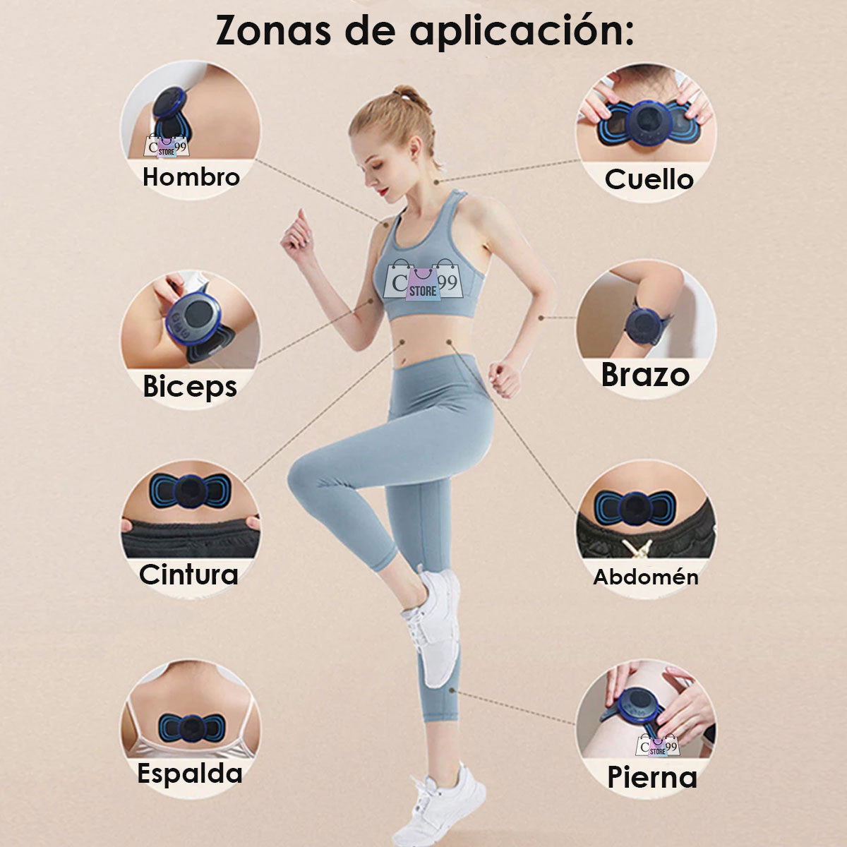 MINI Masajeador Cervical Eléctrico Recargable USB + Control Extra